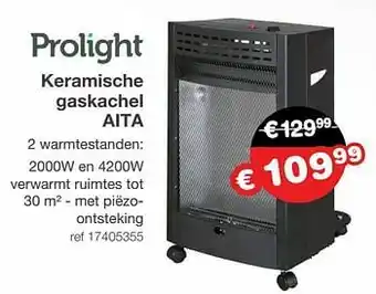 Europoint Prolight keramische gaskachel aita aanbieding