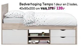 Bedverhoging tempo