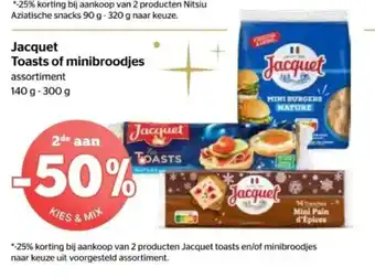 Spar Jacquet Toasts of Minibroodjes aanbieding