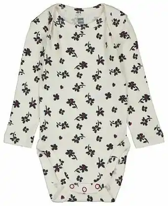 HEMA HEMA Body Rib Met Bamboe Stretch Bloem Zand (zand) aanbieding