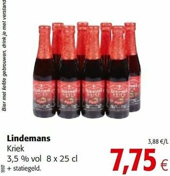 Colruyt Lindemans kriek aanbieding