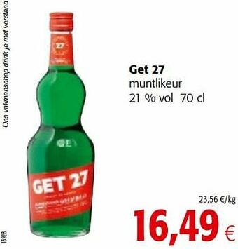 Colruyt Get 27 muntlikeur aanbieding