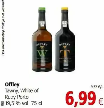 Colruyt Offley tawny, white of ruby porto aanbieding