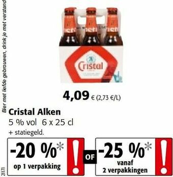 Colruyt Cristal alken aanbieding