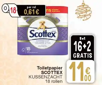 Cora Toiletpapier SCOTTEX aanbieding