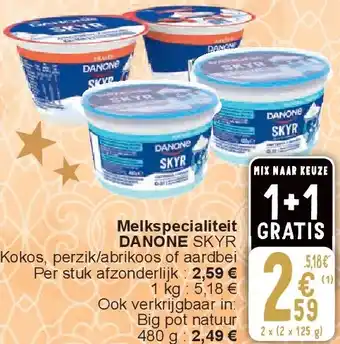 Cora Melkspecialiteit DANONE aanbieding