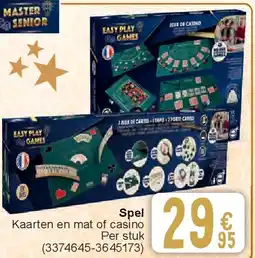 Cora Spel Kaarten en mat of casino aanbieding