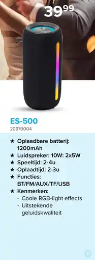 Euroshop Portable bluetooth speakers ES-500 aanbieding