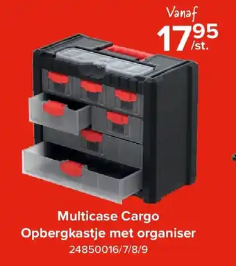 Euroshop Multicase Cargo Opbergkastje met organiser aanbieding