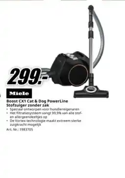 MediaMarkt Miele boost CX1 cat & dog powerline stofzuiger zonder zak aanbieding