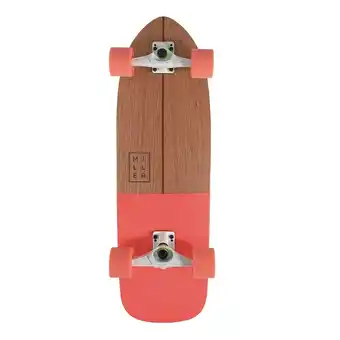 Decathlon Surfskate MILLER SOUL CORAL 31,5 -Concave Middelgrote Lagers ABEC9 Trucks XRKP aanbieding