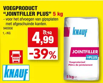 Hubo Voegproduct Jointfiller Plus 5kg aanbieding