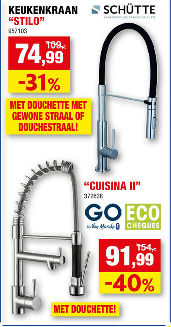 Hubo Keukenkraan "Stilo" aanbieding
