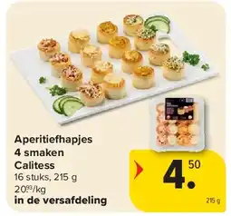 Carrefour Aperitie apjes 4 smaken Calitess aanbieding