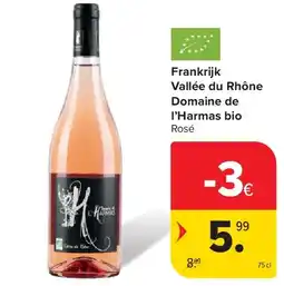 Carrefour Frankrijk Vallée du Rhône Domaine de l’Harmas bio aanbieding