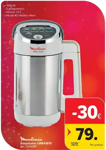 Carrefour Soepmaker LM841B10 aanbieding