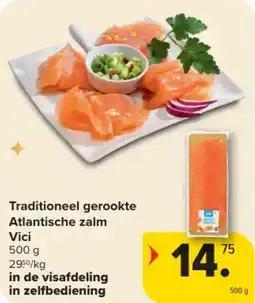 Carrefour Market Traditioneel gerookte atlantische zalm vici aanbieding