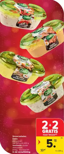 Carrefour Market Smeersalades délio aanbieding