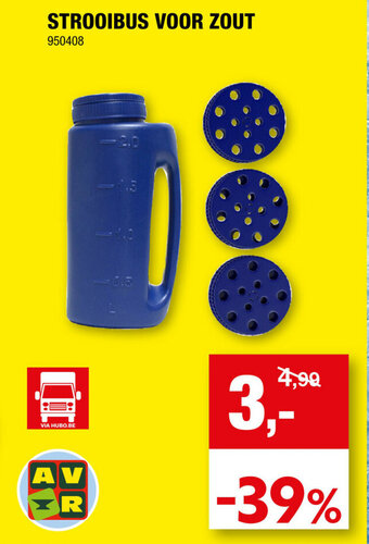 Hubo Strooibus Voor Zout aanbieding