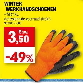 Hubo Winter Werkhandschoenen aanbieding