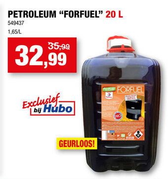 Hubo Petroleum "Forfuel" 20L aanbieding