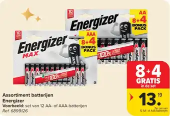 Carrefour Market Assortiment batterijen energizer aanbieding