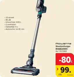 Carrefour Market Rошепта steelstofzuiger RH6820WO aanbieding