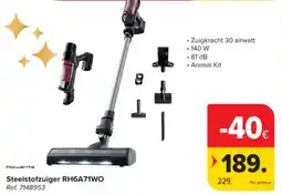 Carrefour Market Rошепта steelstofzuiger RH6A71WO aanbieding