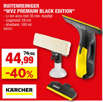 Hubo Ruitenreiniger "WV2 Premium Black Edition" aanbieding