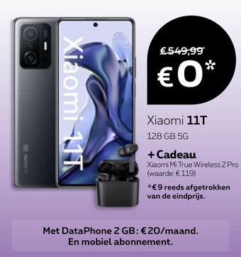Proximus Xiaomi 11T 128GB 5G aanbieding