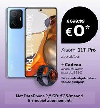 Proximus Xiaomi 11T Pro 256 GB 5G + Cadeau aanbieding