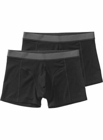HEMA HEMA Herenboxers Kort Met Bamboe - 2 Stuks Zwart (zwart) aanbieding