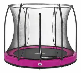 Dreamland Salta inbouwtrampoline met veiligheidsnet Comfort Edition Ground Ø 2,51 m roze aanbieding