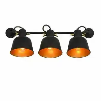 Leen Bakker Lucide wandlamp Pia - zwart - 68x26,5x19,5 cm - Leen Bakker aanbieding