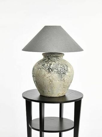 Deba Meubelen Tafellamp TONGA large - Grey Grijs aanbieding