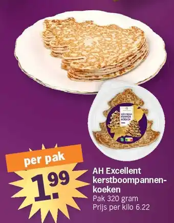 Albert Heijn AH Excellent kerstboompannenkoeken aanbieding