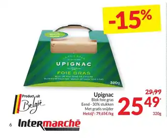 Intermarché Upignac Blok foie gras aanbieding