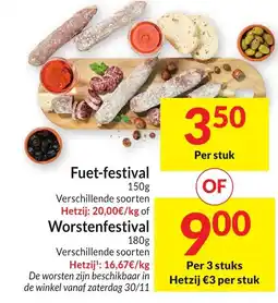 Intermarché Fuet-festival aanbieding