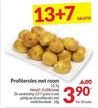 Intermarché Profiteroles met room aanbieding