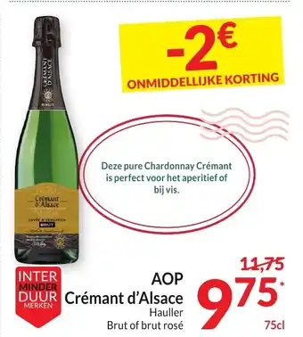 Intermarché AOP Crémant d'Alsace aanbieding