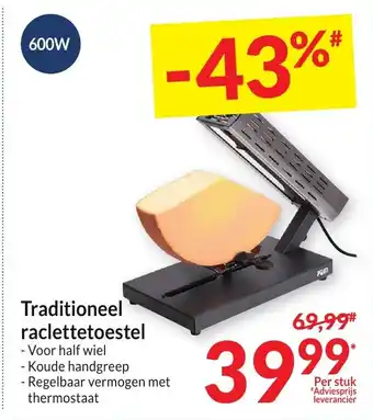 Intermarché Traditioneel raclettetoestel aanbieding