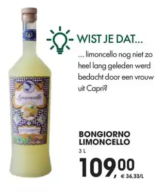 Prik en Tik Bongiorno Limoncello aanbieding