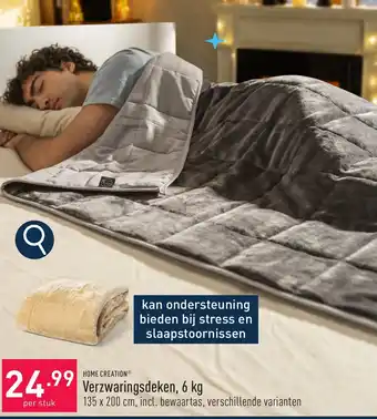 ALDI Home creation verzwaringsdeken aanbieding