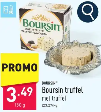 ALDI Boursin truffel aanbieding