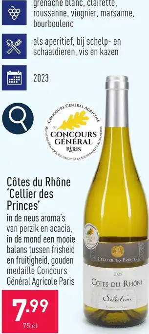 ALDI Côtes du Rhône Cellier des Princes aanbieding