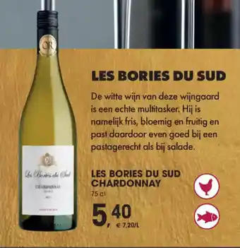 Prik en Tik Les Bories Du Sud Chardonnay aanbieding