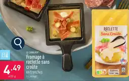 ALDI Le cavalier fromage à raclette sans croûte en tranches aanbieding