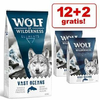 Zooplus 14kg Senior Wide Acres met Kip Wolf of Wilderness Hondenvoer aanbieding