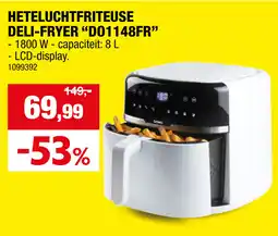 Hubo Heteluchtfriteuse deli-fryer "D01148fFR" aanbieding