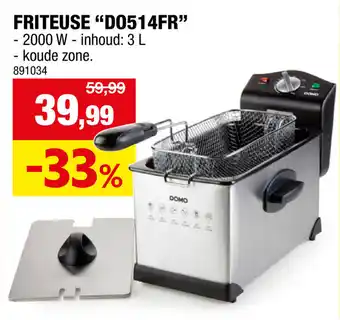 Hubo Friteuse D0514FR aanbieding